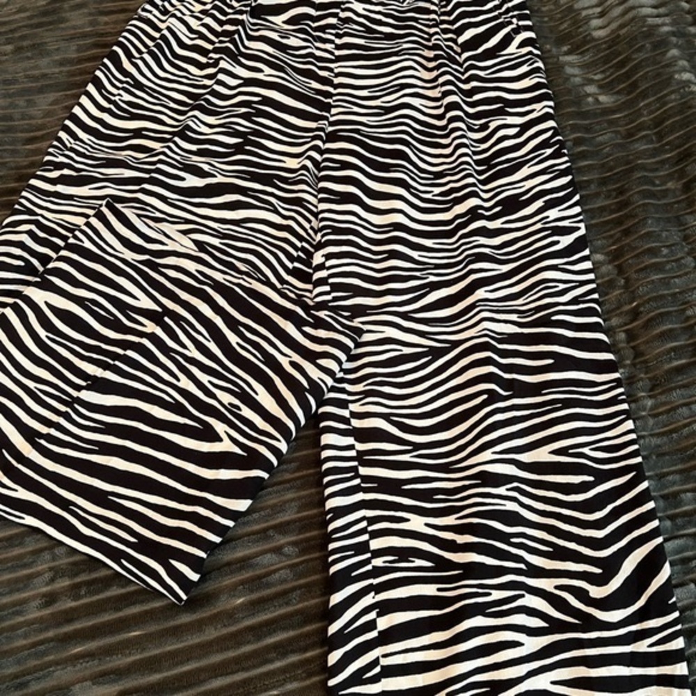 Size Medium zebra print pants